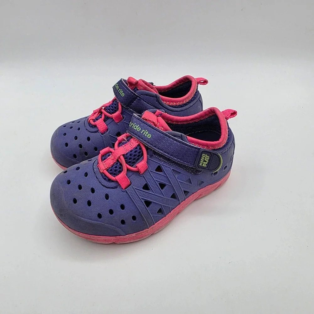 Stride Rite M2P Phibian Purple Pink Water Shoes Toddler Size 6 BG56964